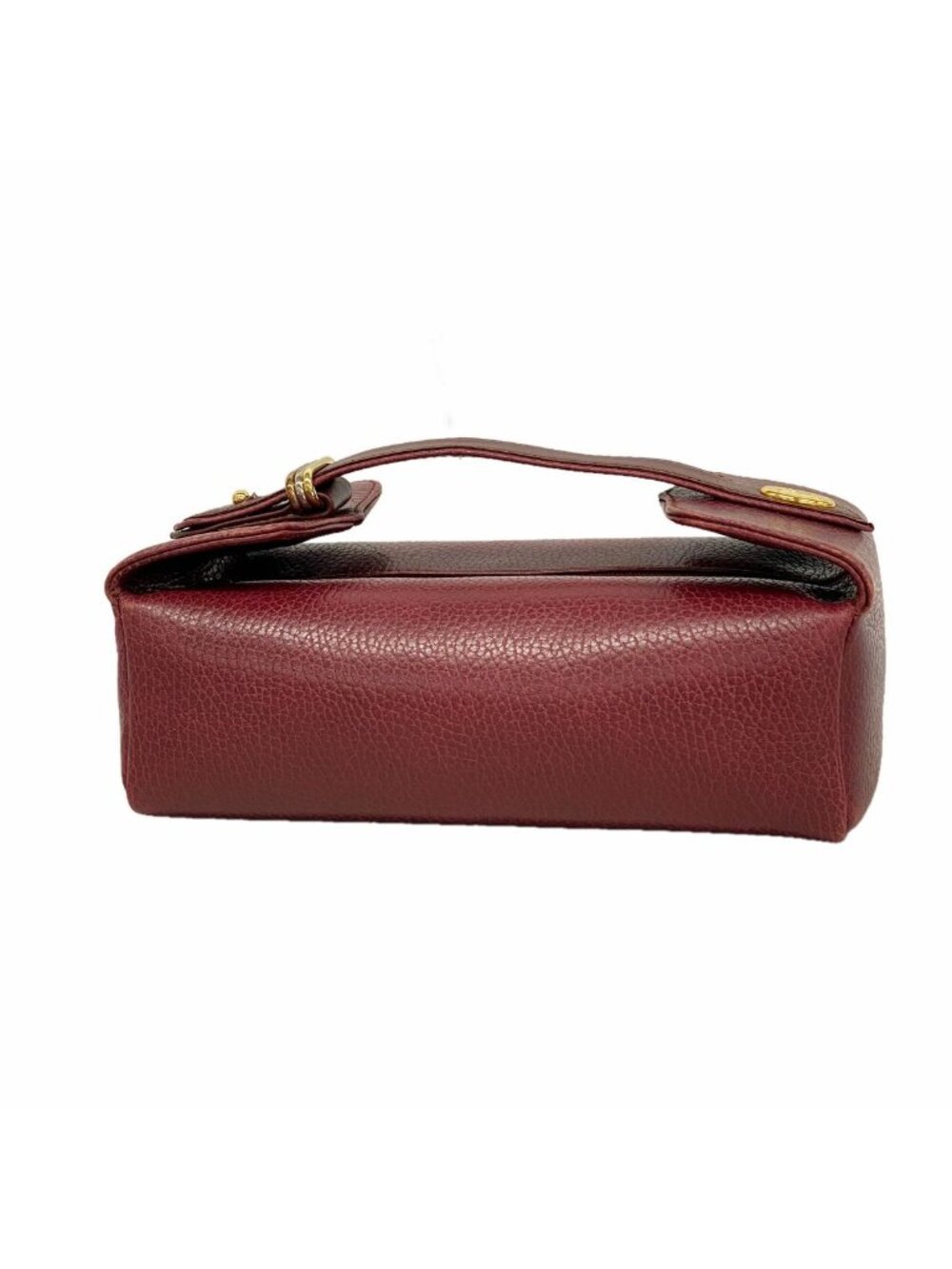 Cartier Vanity Bag Trinity Leather Bordeaux Gold Silver
